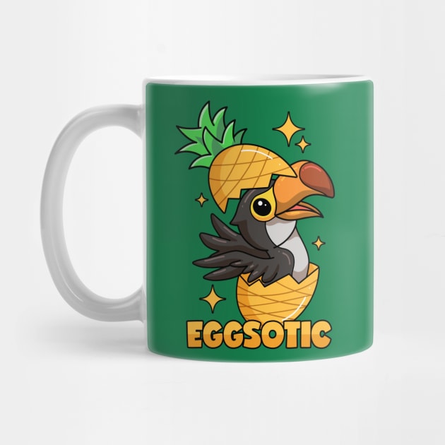 Exotic Pun Toucan Pineapple Egg Eggsotic by voidea